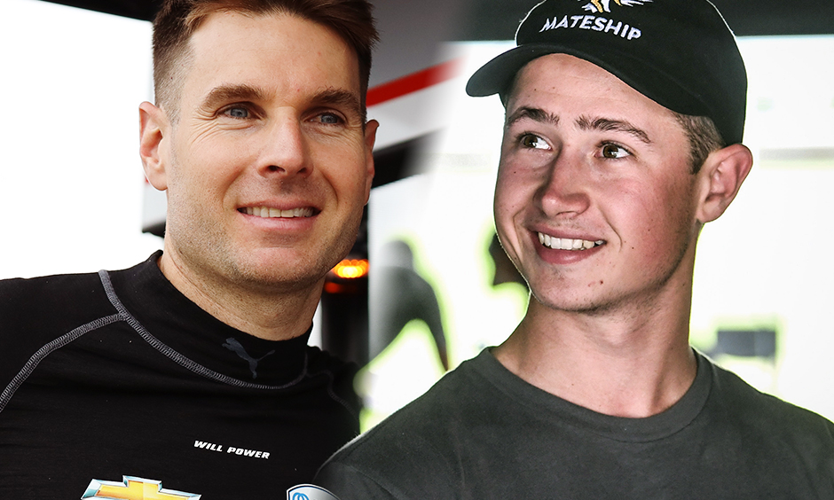 Will Power and Cameron Shields