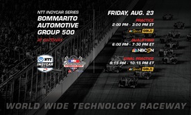 Thumbnail for Today's INDYCAR schedule has qualifying next on NBCSN
