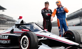 Thumbnail for INDYCAR testing Aeroscreen today at IMS