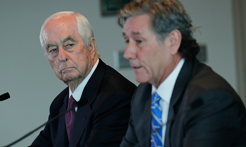 Roger Penske and Tony George