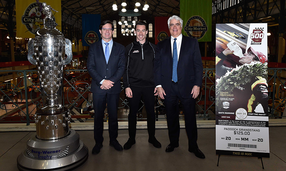 J. Douglas Boles, Simon Pagenaud and Mark Miles
