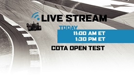 Thumbnail for INDYCAR streaming today's COTA Open Test