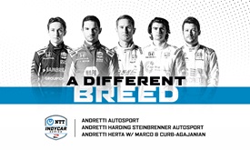 Thumbnail for Three teams, five athletes, one Andretti banner