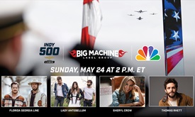 Thumbnail for Big Machine Label Group Stars Unite for Anthem during NBC’s Indy 500 Special