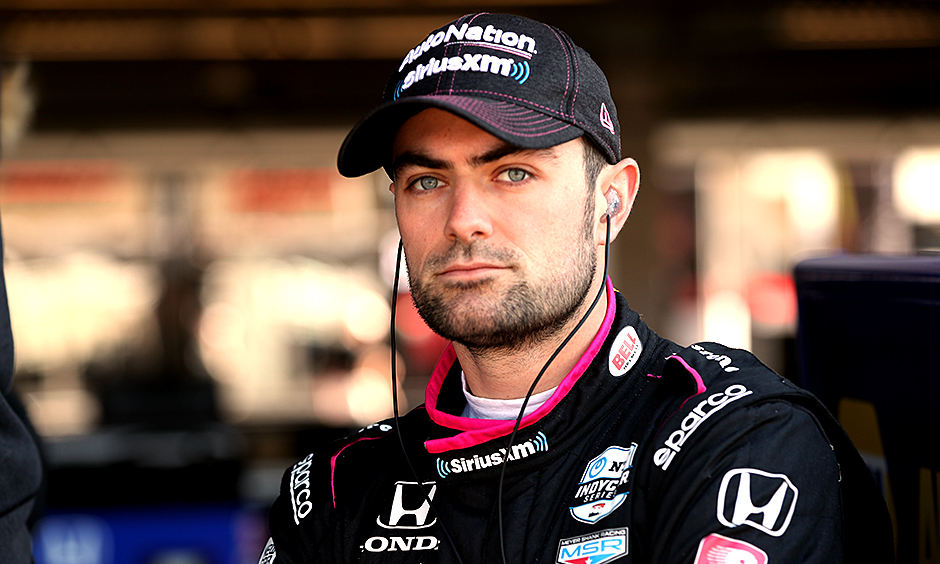 Jack Harvey on pit lane.