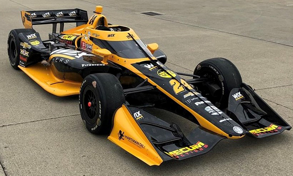 Dreyer & Reinbold Racing will field the No. 24 WIX Filters Chevrolet for Sage Karam at the GMR Grand Prix