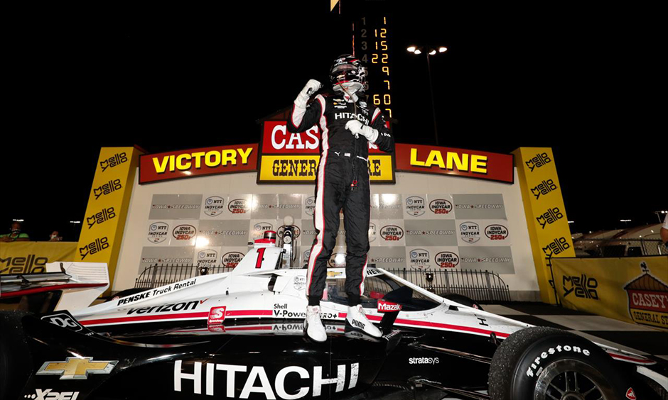 Josef Newgarden in victory lane
