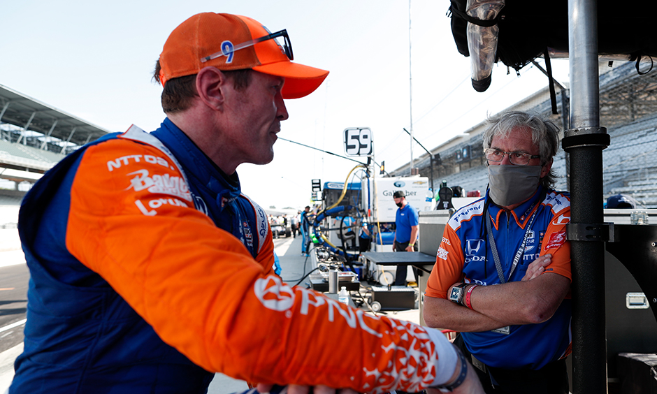 Scott Dixon and his engineer Michael Cannon