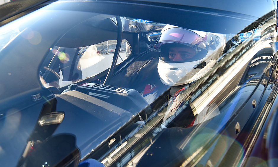 Jimmie Johnson during his test in July 2020.