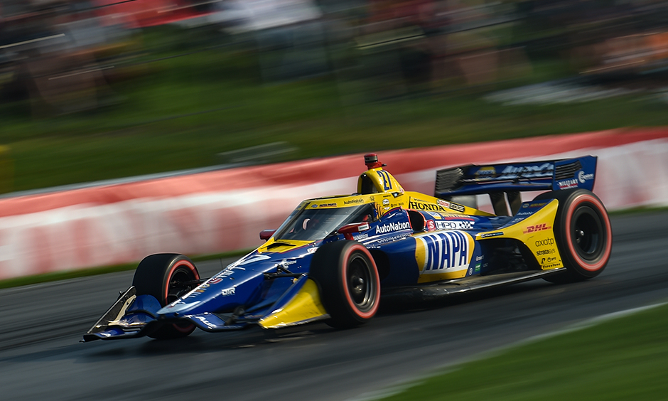 Alexander Rossi on track at Mid-Ohio