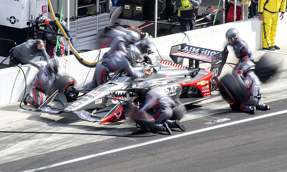Ed Carpenter Racing artistic pit stop