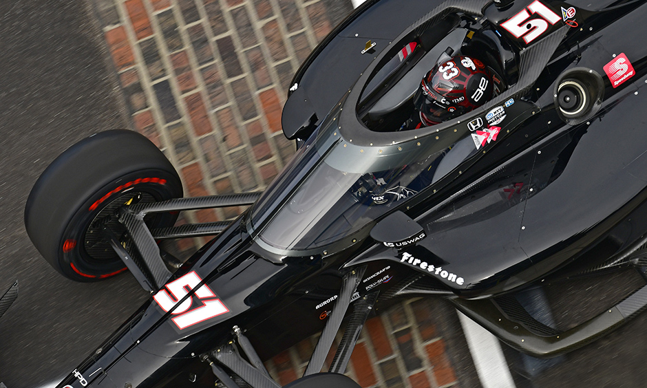 Dale Coyne Racing with RWR car in 2020 at Indianapolis