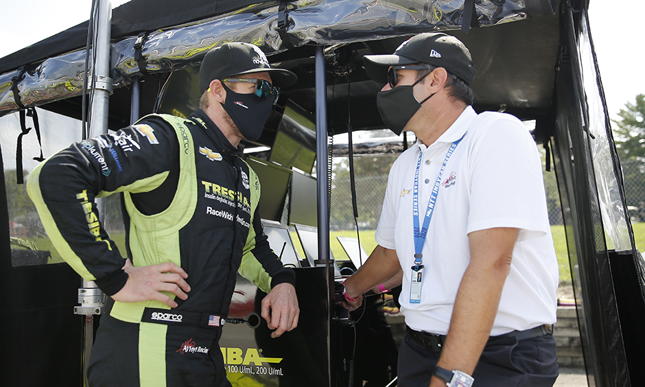 Charlie Kimball and Larry Foyt