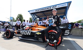 Thumbnail for O’Ward Sticks Top Lap To Win NTT P1 Award for Detroit Race 1