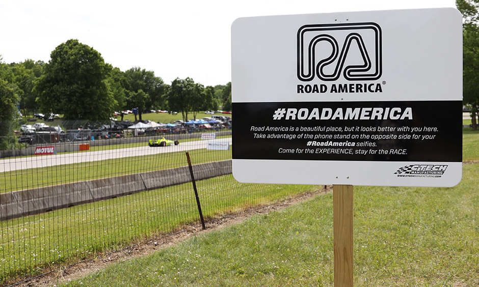 Road America sign