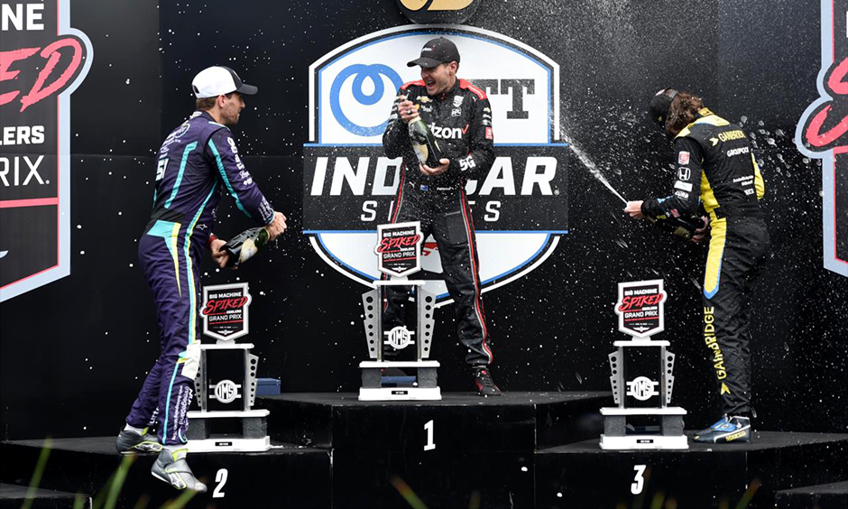 Big Machine Spiked Coolers Grand Prix podium