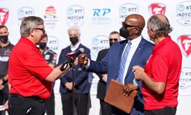 Thumbnail for St. Pete Mayor Named Grand Marshal as Track Build Starts