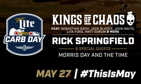 Thumbnail for Kings of Chaos, Rick Springfield To Headline Carb Day Concert