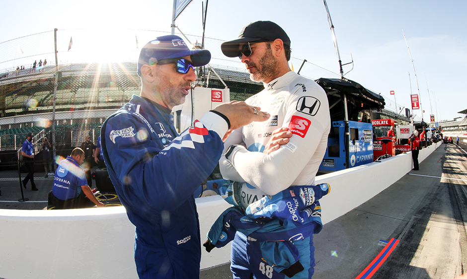 Tony Kanaan Jimmie Johnson