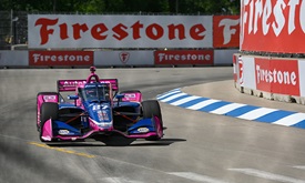 Thumbnail for Rossi Eyes Pole after Leading Eventful Detroit Practice