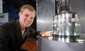 Thumbnail for Indy Winner Ericsson Unveils Image on Borg-Warner Trophy