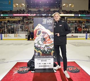 Ericsson Unveils 107th Indianapolis 500 Ticket at Hockey Game