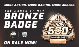Thumbnail for Indy 500 Pole Winner Carpenter Unveils 2023 Bronze Badge