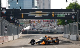 Thumbnail for O’Ward Fastest in Practice as Drivers Learn Detroit Circuit