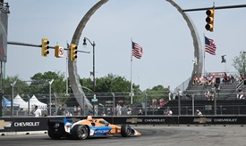 Thumbnail for Dixon Jumps to Top as Drivers Navigate Detroit Traffic