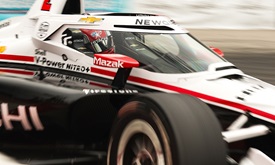 Thumbnail for Newgarden Keeps Cool after Late-Race Contact from Herta