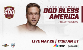 Thumbnail for Phillip Phillips To Sing ‘God Bless America’ at Indy 500