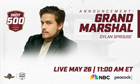 Thumbnail for Actor Dylan Sprouse Named Indy 500 Grand Marshal