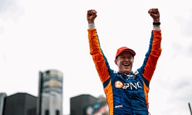 Thumbnail for Dixon Emerges from Chaos To Win on Streets of Detroit