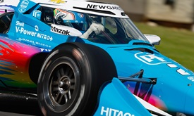 Thumbnail for Newgarden Puts Backup Car on Top of Road America Warmup