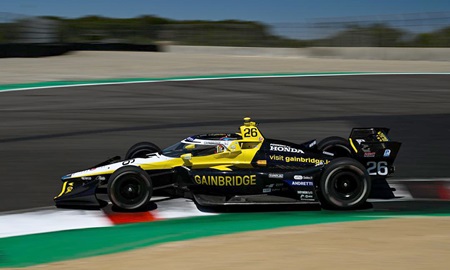 thumbnail for Fuel-Saving Herta Comes Up Just Short at Laguna Seca