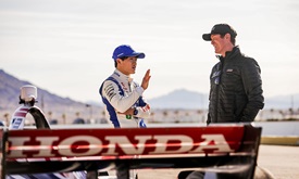 Thumbnail for Dixon Shows Ropes to F1 Driver Tsunoda during Honda Event