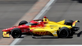 Thumbnail for Alex Palou Climbs to Top of Charts on Another Damp Day at Indy