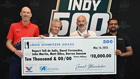 Thumbnail for INDYCAR Hybrid Collaborators Named 2025 Schwitzer Award Winner