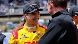 Thumbnail for Alex Palou Eyes 2nd Indy 500 Pole after Leading 1st Day of Qualifying