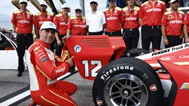 Thumbnail for Will Power Wins Milestone Pole, Penske Locks Front Row at WWTR