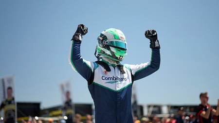 thumbnail for Caio Collet Keeps Pressure on Dennis Hauger, Holds Him Off at Laguna Seca