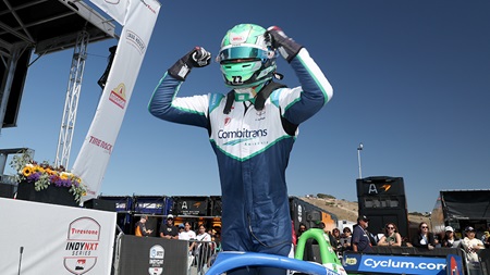thumbnail for Caio Collet Sweeps Laguna Seca as Dennis Hauger Stumbles