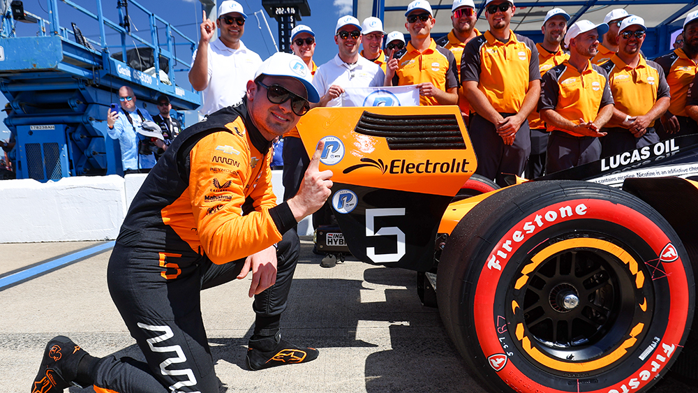 Pato O'Ward Closes In on Elusive Goal after Winning Nashville Pole