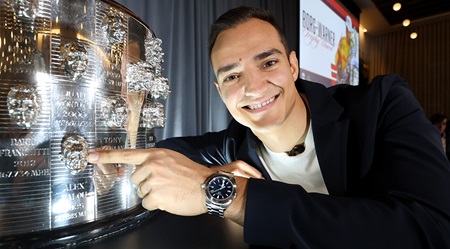 thumbnail for Indy 500 Winner Alex Palou Unveils Image on Borg-Warner Trophy