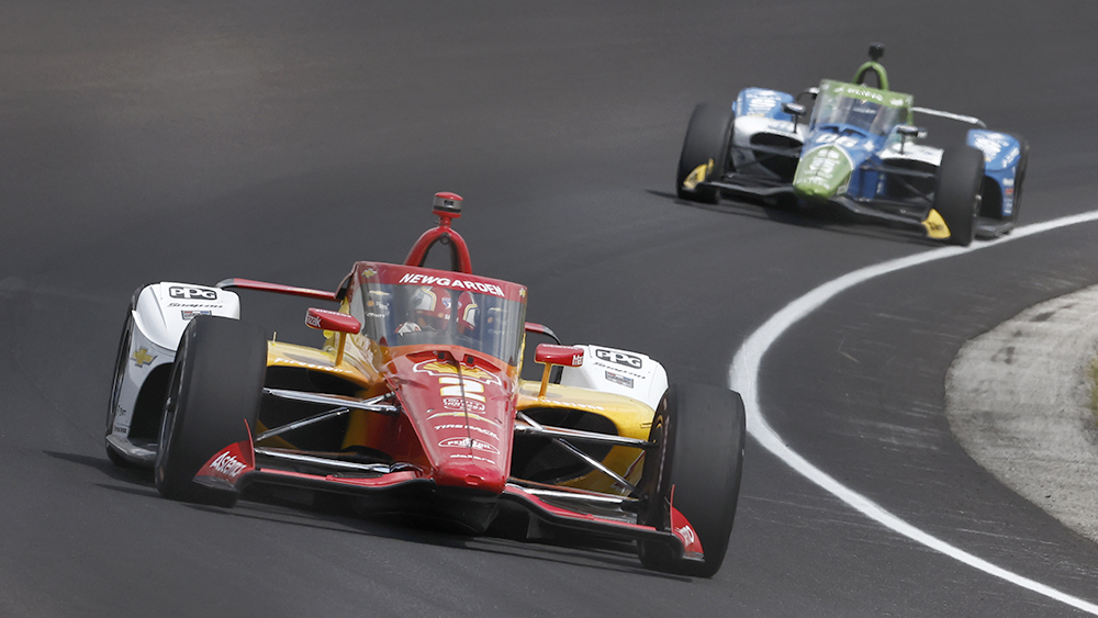 Josef Newgarden Paces Final '500' Practice on Miller Lite Carb Day