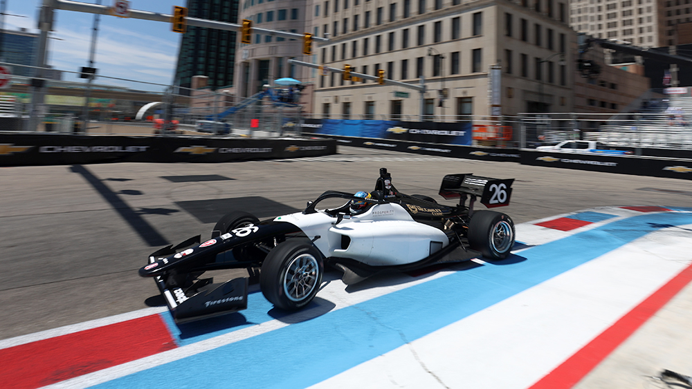 Lochie Hughes Leads Andretti Power Play in Opening Detroit Practice