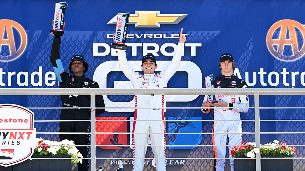 Enzo Fittipaldi Wins Motor City Thriller, Takes Series Lead