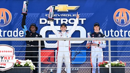 thumbnail for Enzo Fittipaldi Wins Motor City Thriller, Takes Series Lead