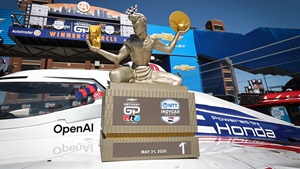 Alex Palou Chevrolet Detroit Grand Prix trophy