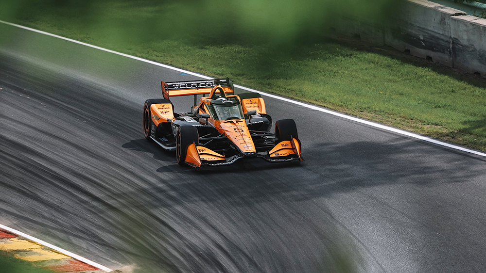 Pato O'Ward Back on Track After Leading Road America Practice